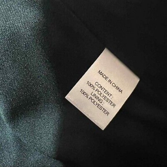 Drew Floral Green Fern and Brown Ruffle Chiffon Knee Length Dress Size M NWT - Picture 3 of 9